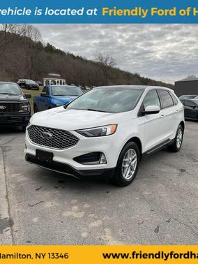 Star White Metallic Tri-Coat 2023 Ford Edge SEL
