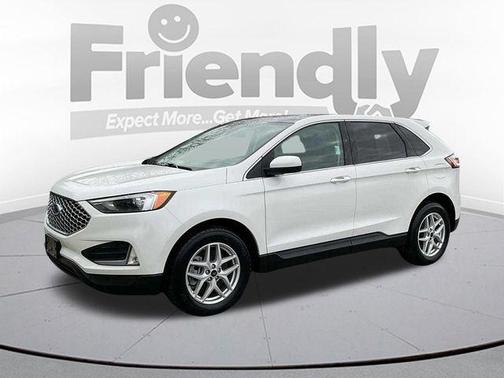 Star White Metallic Tri-Coat 2023 Ford Edge SEL
