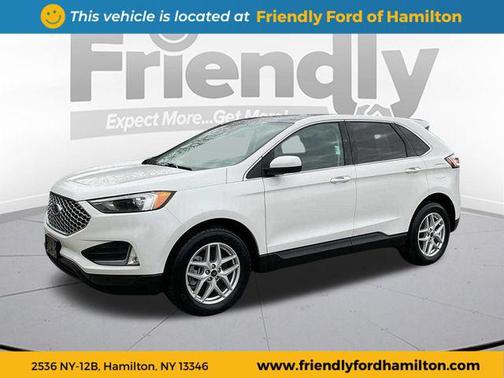 Star White Metallic Tri-Coat 2023 Ford Edge SEL