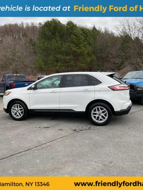 Star White Metallic Tri-Coat 2023 Ford Edge SEL