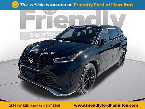 Midnight Black Metallic 2023 Toyota Highlander XSE