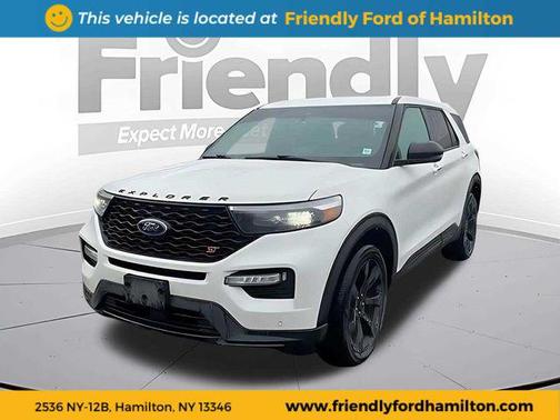 Star White Metallic Tri-Coat 2022 Ford Explorer ST