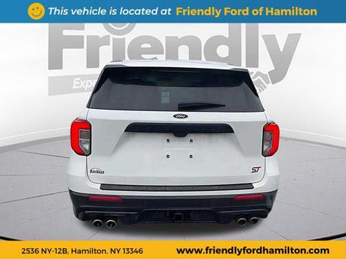 Star White Metallic Tri-Coat 2022 Ford Explorer ST