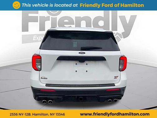 Star White Metallic Tri-Coat 2022 Ford Explorer ST