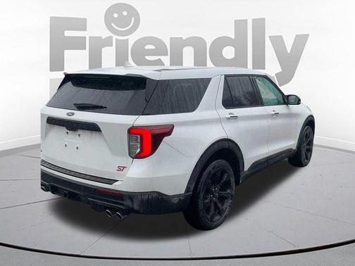 Star White Metallic Tri-Coat 2022 Ford Explorer ST