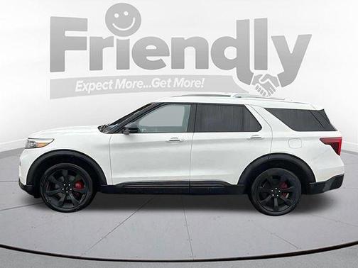 Star White Metallic Tri-Coat 2022 Ford Explorer ST