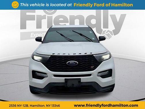 Star White Metallic Tri-Coat 2022 Ford Explorer ST