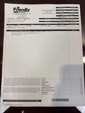 AGATE BLACK METALLIC 2024 Ford Escape Active