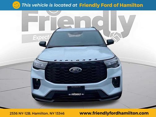 SPACE WHITE METALLIC 2026 Ford Explorer ST-Line