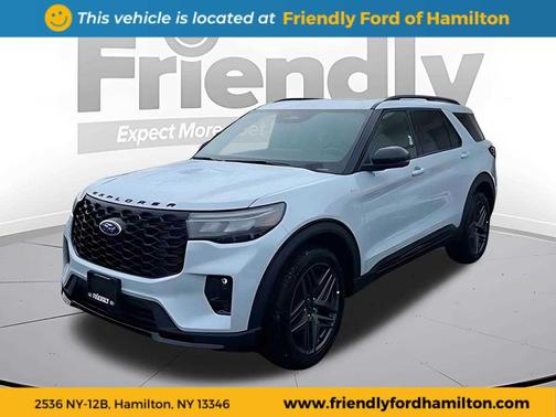 SPACE WHITE METALLIC 2026 Ford Explorer ST-Line