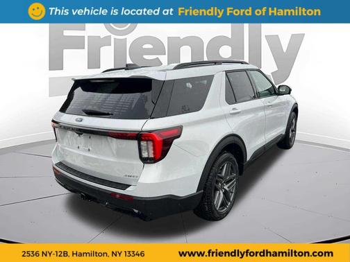 SPACE WHITE METALLIC 2026 Ford Explorer ST-Line