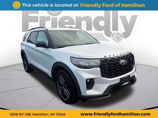 SPACE WHITE METALLIC 2026 Ford Explorer ST