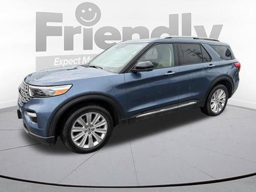 Blue Metallic 2020 Ford Explorer Limited