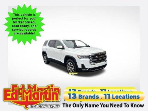 Summit White 2021 GMC Acadia SLE