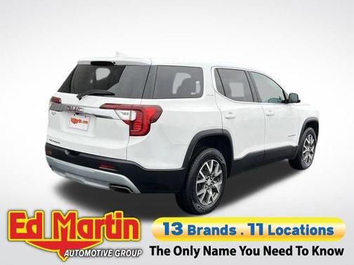 Summit White 2021 GMC Acadia SLE