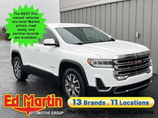 Summit White 2021 GMC Acadia SLE