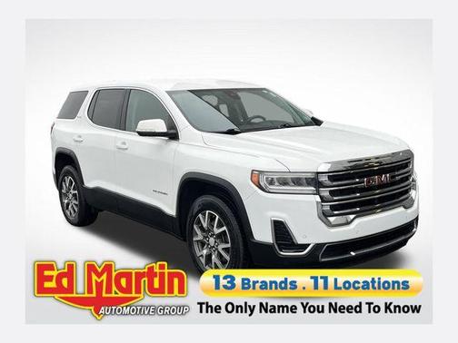 Summit White 2021 GMC Acadia SLE