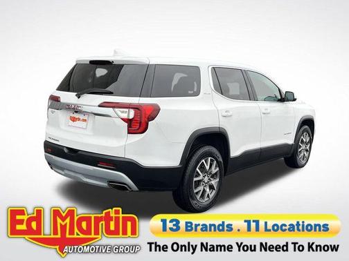 Summit White 2021 GMC Acadia SLE