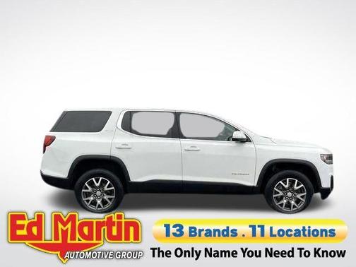 Summit White 2021 GMC Acadia SLE