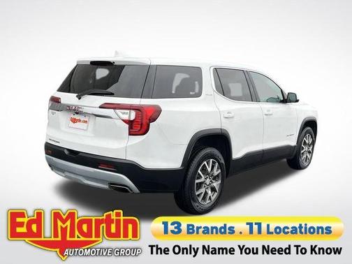 Summit White 2021 GMC Acadia SLE