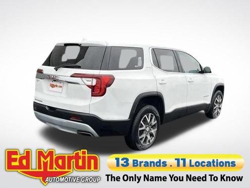 Summit White 2021 GMC Acadia SLE