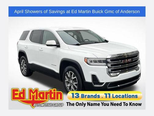 Summit White 2021 GMC Acadia SLE