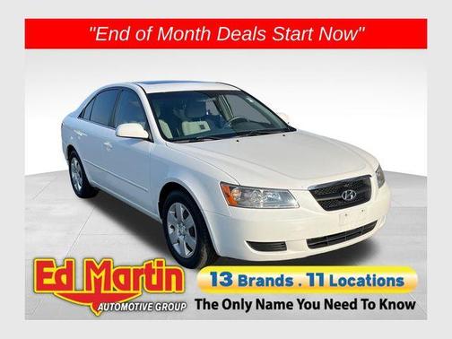 Powder White Pearl 2008 Hyundai SONATA GLS