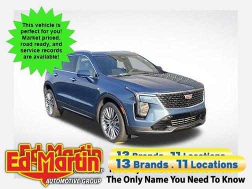 Deep Sea Metallic 2024 Cadillac XT4 Premium Luxury