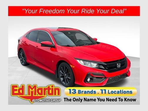 Red 2020 Honda Civic EX