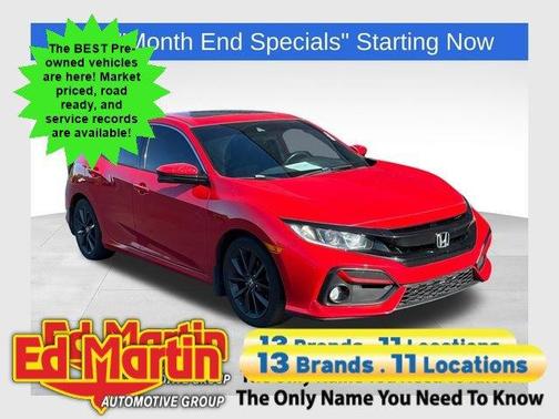 Red 2020 Honda Civic EX
