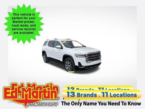Summit White 2023 GMC Acadia SLT