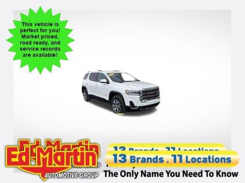 Summit White 2023 GMC Acadia SLT