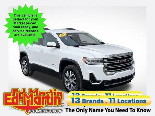 Summit White 2023 GMC Acadia SLT