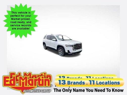 White Frost Tri-Coat 2023 GMC Acadia SLT