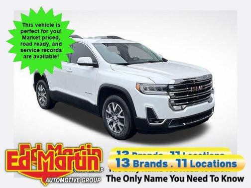 White Frost Tri-Coat 2023 GMC Acadia SLT