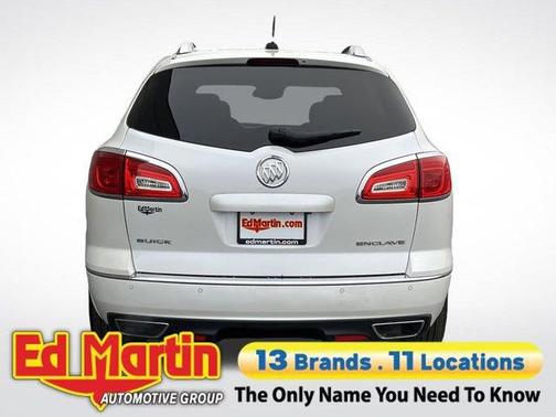 White Frost Tri-Coat 2017 Buick Enclave Leather