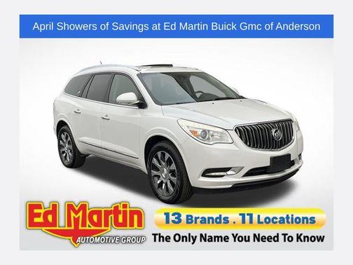 White Frost Tri-Coat 2017 Buick Enclave Leather