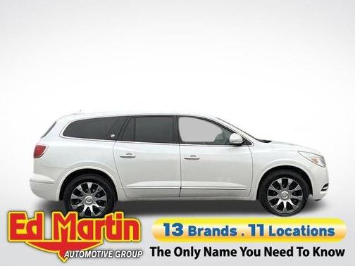 White Frost Tri-Coat 2017 Buick Enclave Leather