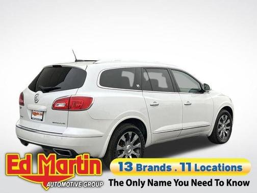 White Frost Tri-Coat 2017 Buick Enclave Leather