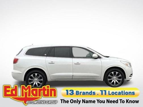 White Frost Tri-Coat 2017 Buick Enclave Leather