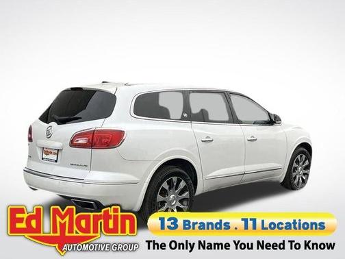 White Frost Tri-Coat 2017 Buick Enclave Leather