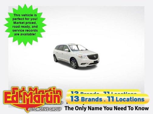 White Frost Tri-Coat 2017 Buick Enclave Leather