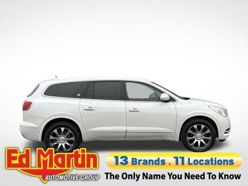 White Frost Tri-Coat 2017 Buick Enclave Leather