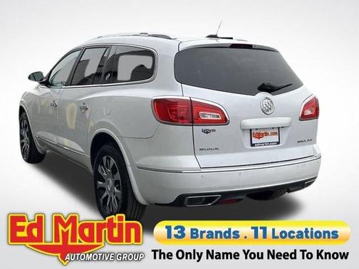 White Frost Tri-Coat 2017 Buick Enclave Leather