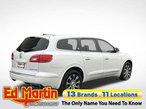 White Frost Tri-Coat 2017 Buick Enclave Leather