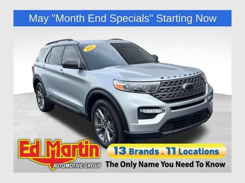 Silver Metallic 2021 Ford Explorer XLT