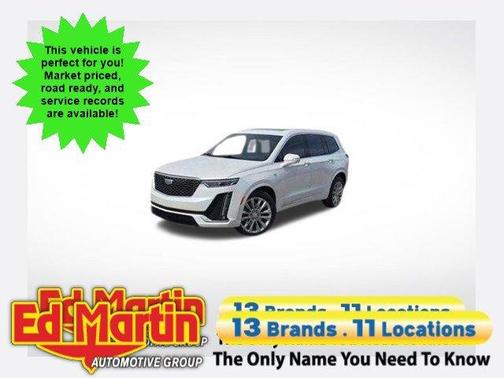 Crystal White Tri-Coat 2024 Cadillac XT6 Premium Luxury AWD