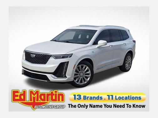Crystal White Tri-Coat 2024 Cadillac XT6 Premium Luxury AWD