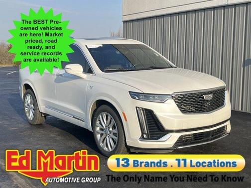Crystal White Tri-Coat 2024 Cadillac XT6 Premium Luxury AWD