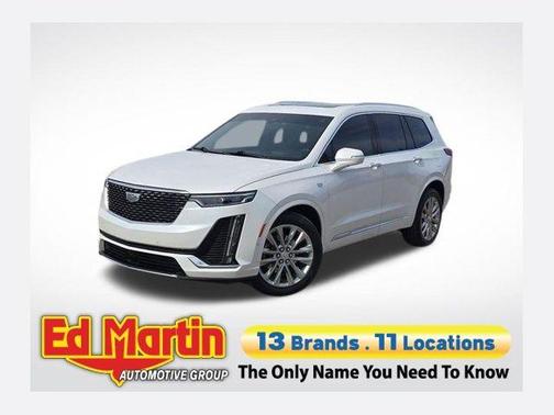 Crystal White Tri-Coat 2024 Cadillac XT6 Premium Luxury AWD